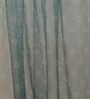 Sage Abstract Polyester 8 Ft Sheer Rod Pocket Door Curtain