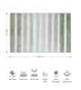 Sage Polyester Machine Made 31x20 Inch Bathmat