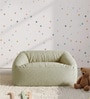 Sage Puff Velvet Kids Lounge In Green Colour Sage Puff Velvet Kids Lounge In Green Colour