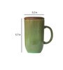 Sage Rustic 400ml Green Coffee Mug with Lid