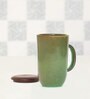 Sage Rustic 400ml Green Coffee Mug with Lid