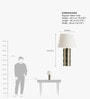 Beige And Craem Saguaro Table Lamp