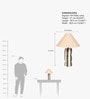 Beige And Craem Saguaro Tall Table Lamp