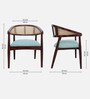 Sahaj Teak Wood Arm Chairs In Brown  Finish