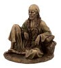 Sai Baba Asana Bronze Gold Religious Idol