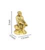 Sai Baba Sitting Gold Brass Idol