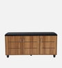 Saiko 12- Pairs Shoe Cabinet In Lyon Walnut Finish With Seating