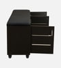 Saiko 12- Pairs Shoe Cabinet In Wenge Finish With Seating