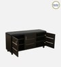 Saiko 12- Pairs Shoe Cabinet In Wenge Finish With Seating