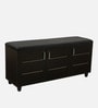 Saiko 12- Pairs Shoe Cabinet In Wenge Finish With Seating