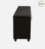 Saiko 12- Pairs Shoe Cabinet In Wenge Finish With Seating