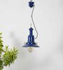 Sailor Blue Metal Single Hanging Pendant  Light