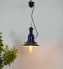Sailor Blue Metal Single Hanging Pendant  Light