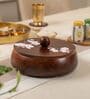 Sakura Roti Box Handcrafted Acacia Wood Casserole Traditional Chapati Box