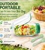 Salad Container With Dressing Cup