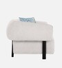 Salford Boucle Fabric 1 Seater Sofa in Snow White Colour Salford Boucle Fabric 1 Seater Sofa in Snow White Colour