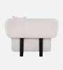 Salford Boucle Fabric 1 Seater Sofa in Snow White Colour Salford Boucle Fabric 1 Seater Sofa in Snow White Colour