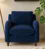 Sally Velvet 1 Seater Sofa in Imperial Blue Color