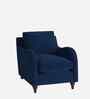 Sally Velvet 1 Seater Sofa in Imperial Blue Color