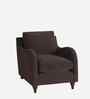 Sally Velvet 1 Seater Sofa in Mocha Brown Color