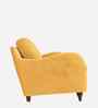 Sally Velvet 1 Seater Sofa in Turmeric Yellow Color