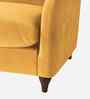 Sally Velvet 1 Seater Sofa in Turmeric Yellow Color