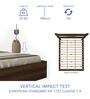 Salmacis Queen Size Bed In Walnut Finish
