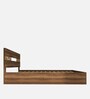 Salmacis Queen Size Bed In Walnut Finish