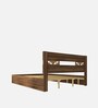 Salmacis Queen Size Bed In Walnut Finish