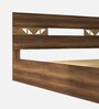 Salmacis Queen Size Bed In Walnut Finish