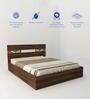 Salmacis Queen Size Bed In Walnut Finish