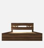 Salmacis Queen Size Bed In Walnut Finish