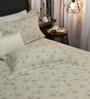 Salmon Cotton 210TC Double Bedsheet with 2 Pillow Covers