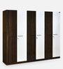 Salsa 4+ Door Wardrobe in Brown Finish