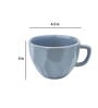 Salt Midget 200ml Grey Ceramic (Set of 2) Tea Cups