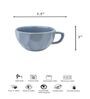 Salt Midget Grey Ceramic Tea Cups