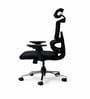 Sama High Back Ergonomic Chair with Multi-Lock Mechanism and Adjustable Headrest in Black Colour