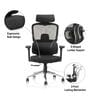 Sama Office Chair with 4D Armrests and Multi-lock mechanism in Black colour