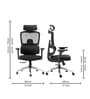 Sama Office Chair with 4D Armrests and Multi-lock mechanism in Black colour