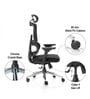 Sama Office Chair with 4D Armrests and Multi-lock mechanism in Black colour