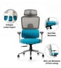 Sama Pro Korean Mesh Office Chair with Seat Slider and 4D Armrests in Blue Colour