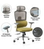 Sama Pro Korean Mesh Office Chair with Seat Slider and 4D Armrests in Green Colour