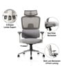 Sama Pro Korean Mesh Office Chair with Seat Slider and 4D Armrests in Grey Colour
