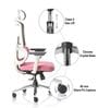 Sama Pro Korean Mesh Office Chair with Seat Slider and 4D Armrests in Pink Colour