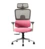 Sama Pro Korean Mesh Office Chair with Seat Slider and 4D Armrests in Pink Colour