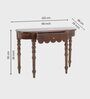 Sama Wooden Console Table In Mahogany Colour