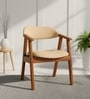 Samara Teak Wood Arm Chair In Teak Finish