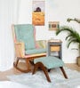 Samdrup Solid Wood Rocking Chair In Multi Finish With Foot Stool