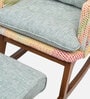 Samdrup Solid Wood Rocking Chair In Multi Finish With Foot Stool