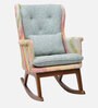 Samdrup Solid Wood Rocking Chair In Multi Finish With Foot Stool